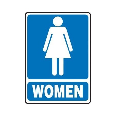 SAFETY SIGN GRAPHIC WOMEN BLUE MRST523VA